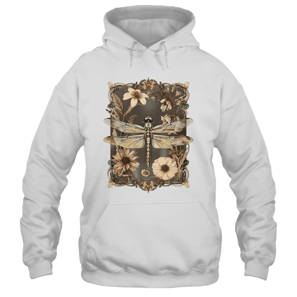 Dragonfly Floral Boho Wildflower Graphic Nature Garden Lover Shirt & Tank Top | teecentury