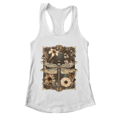Dragonfly Floral Boho Wildflower Graphic Nature Garden Lover Shirt & Tank Top | teecentury