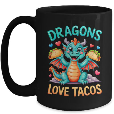 Dragons Love Tacos Costume Mexican Taco Dragon Kids Mexico Mug | teecentury