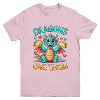 Dragons Love Tacos Costume Mexican Taco Dragon Kids Mexico Youth Shirt | teecentury