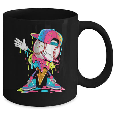 Dripping Baseball Drip Boys Ice Cream Drip Baseball Sport Mug | teecentury