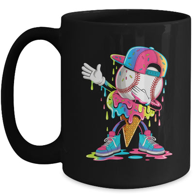 Dripping Baseball Drip Boys Ice Cream Drip Baseball Sport Mug | teecentury