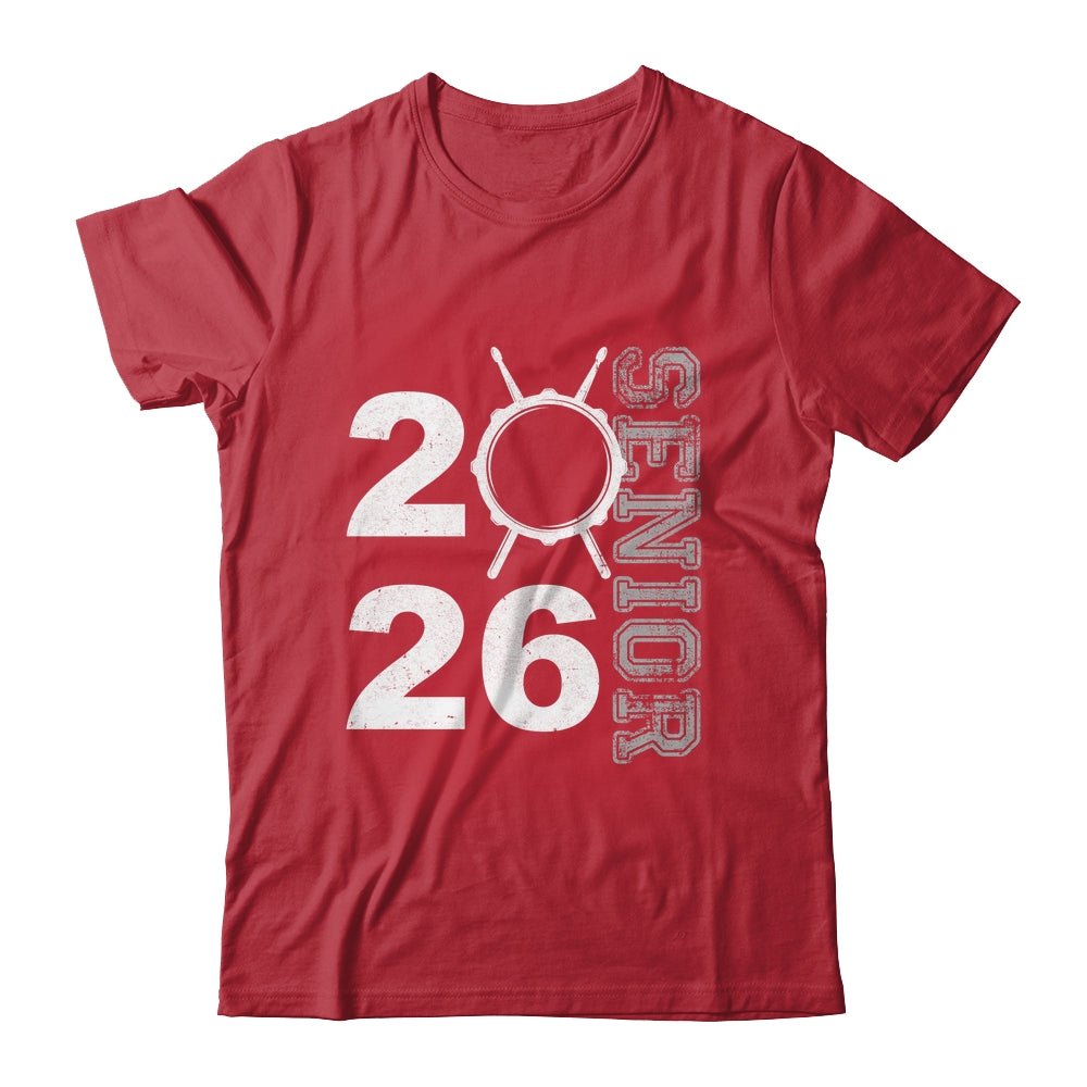 Drum Player Senior Class Of 2026 Marching Band Student Shirt & Hoodie | teecentury