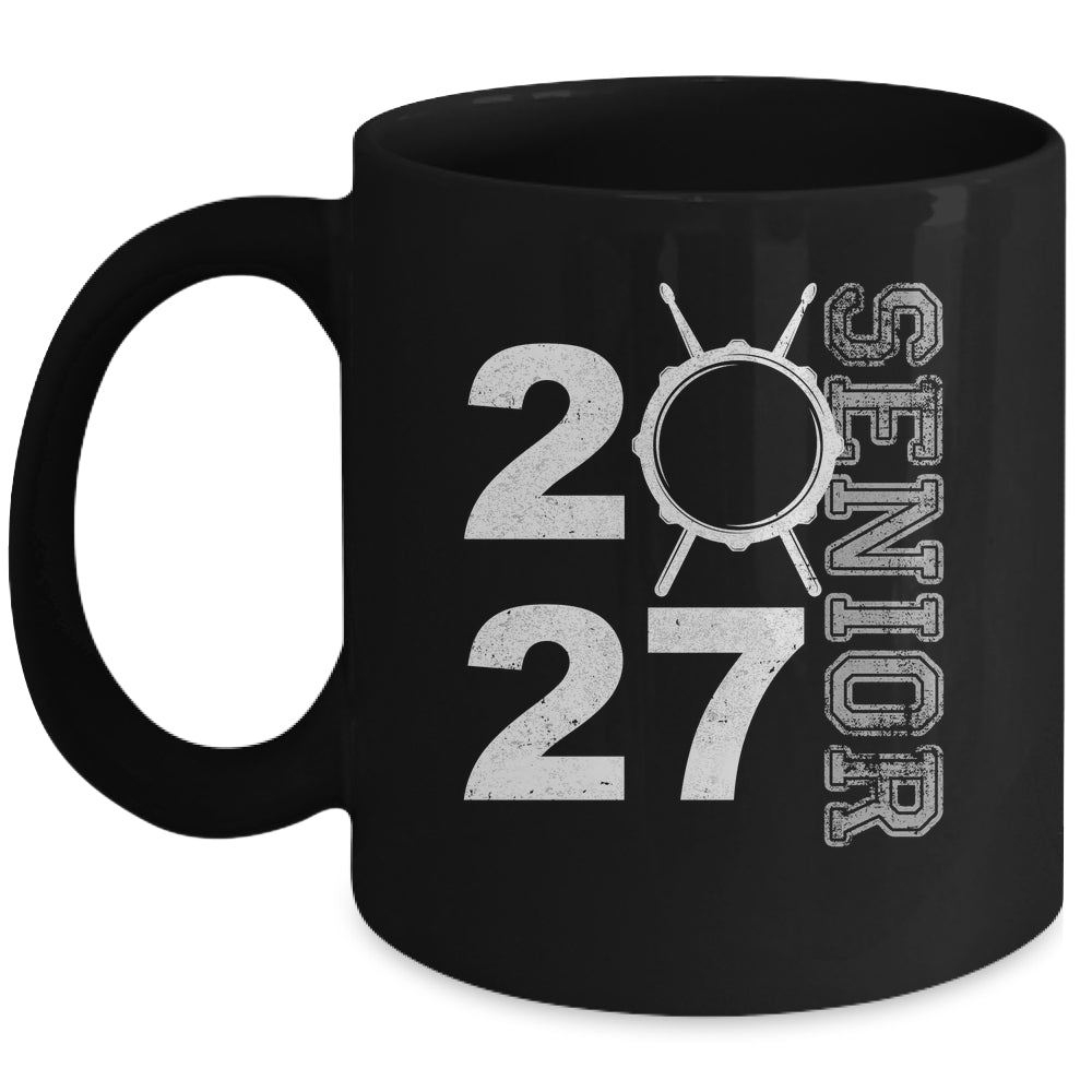Drum Player Senior Class Of 2027 Marching Band Student Mug | teecentury