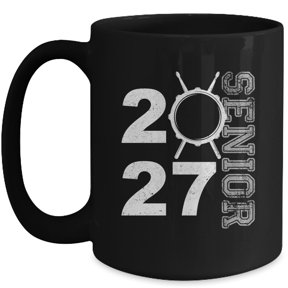 Drum Player Senior Class Of 2027 Marching Band Student Mug | teecentury