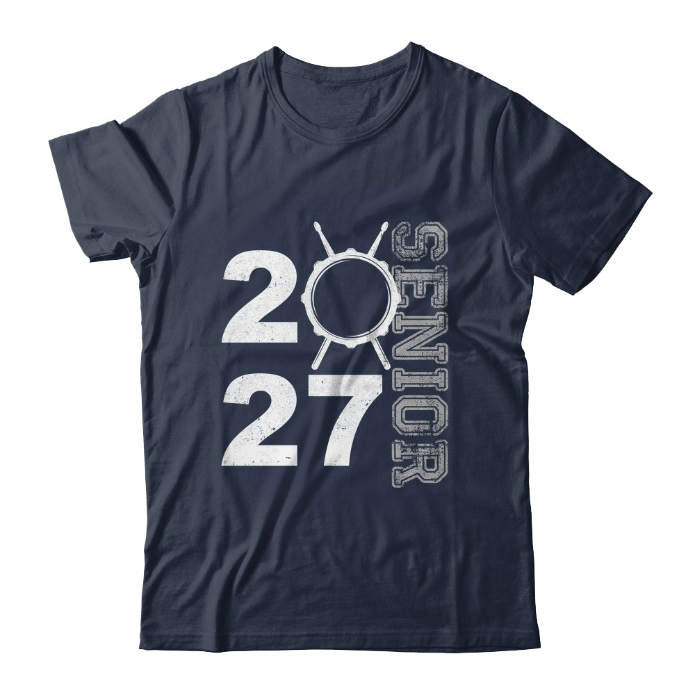 Drum Player Senior Class Of 2027 Marching Band Student Shirt & Hoodie | teecentury