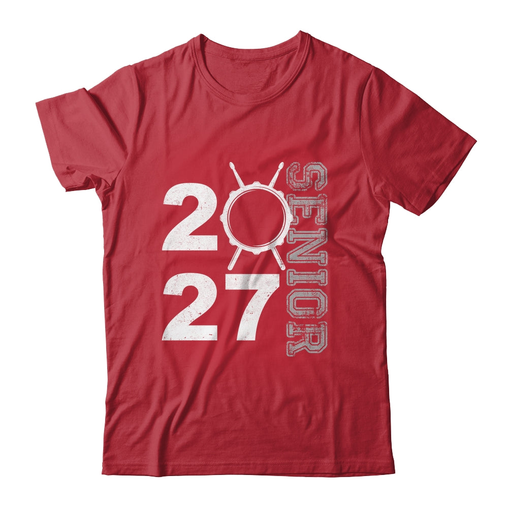 Drum Player Senior Class Of 2027 Marching Band Student Shirt & Hoodie | teecentury