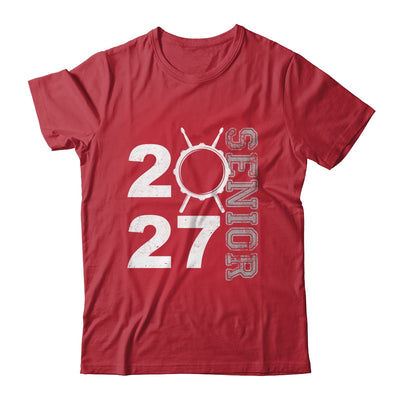 Drum Player Senior Class Of 2027 Marching Band Student Shirt & Hoodie | teecentury