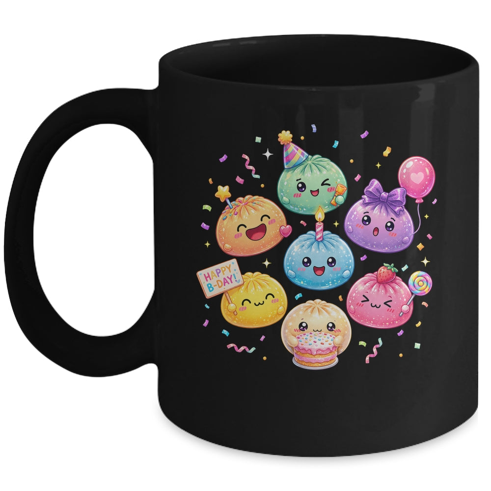 Dumpling Birthday Party Cute Dumplings Squishy Kids Girls Mug | teecentury