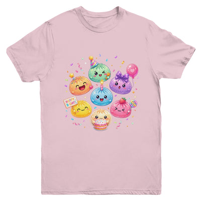 Dumpling Birthday Party Cute Dumplings Squishy Kids Girls Youth Shirt | teecentury