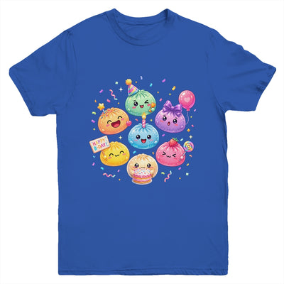 Dumpling Birthday Party Cute Dumplings Squishy Kids Girls Youth Shirt | teecentury