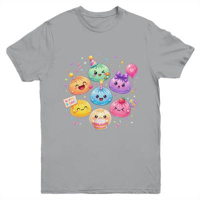 Dumpling Birthday Party Cute Dumplings Squishy Kids Girls Youth Shirt | teecentury
