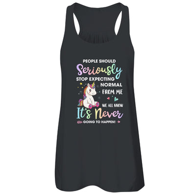 People Should Stop Expecting Normal From Me Unicorn T-Shirt & Tank Top | Teecentury.com