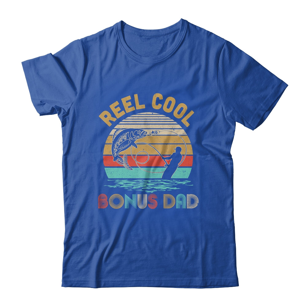 Vintage Reel Cool Bonus Dad Fish Fishing Father's Day Gift T-Shirt & Hoodie | Teecentury.com