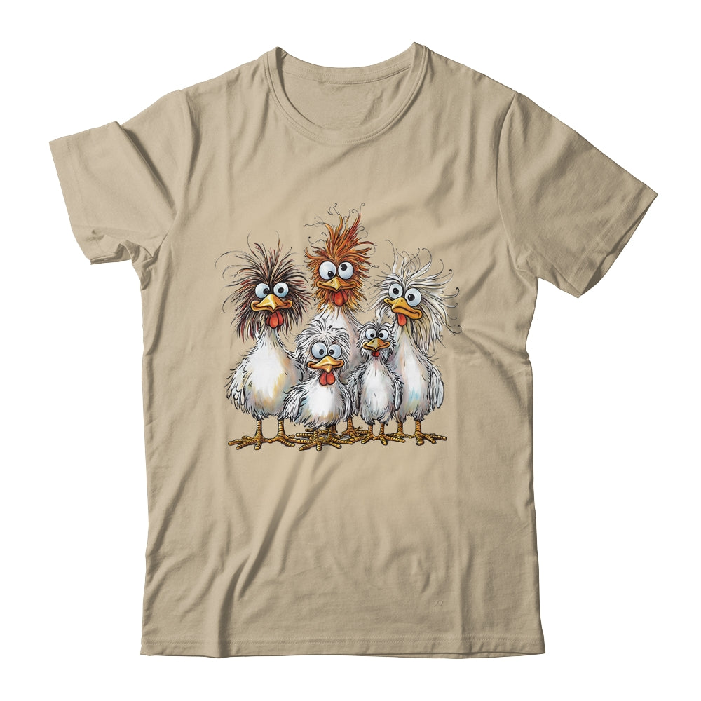 Eagerlys Colorful Funny Chicken Art Crazy Chicken Family Shirt & Tank Top | teecentury