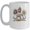 Eagerlys Colorful Funny Chicken Art Crazy Chicken Family Mug | teecentury