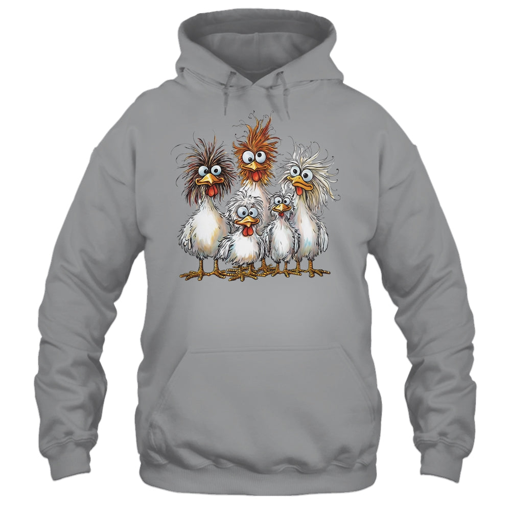 Eagerlys Colorful Funny Chicken Art Crazy Chicken Family Shirt & Tank Top | teecentury