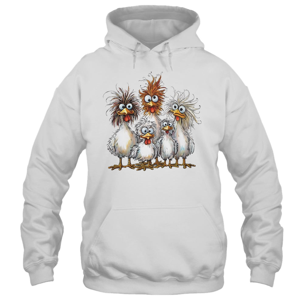 Eagerlys Colorful Funny Chicken Art Crazy Chicken Family Shirt & Tank Top | teecentury