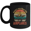 Easily Distracted By Airplanes Pilot Funny Aviation Mug | teecentury