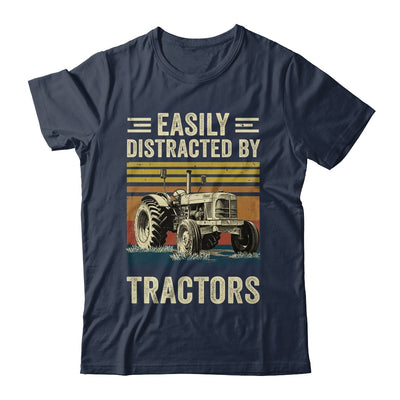 Easily Distracted By Tractor Art Men Farming Farmer Truck Shirt & Hoodie | teecentury