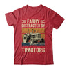 Easily Distracted By Tractor Art Men Farming Farmer Truck Shirt & Hoodie | teecentury