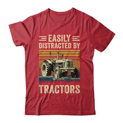Easily Distracted By Tractor Art Men Farming Farmer Truck Shirt & Hoodie | teecentury