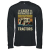 Easily Distracted By Tractor Art Men Farming Farmer Truck Shirt & Hoodie | teecentury