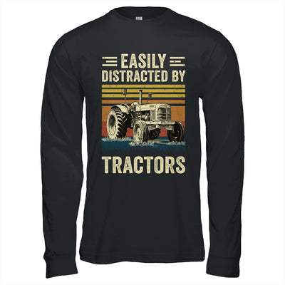 Easily Distracted By Tractor Art Men Farming Farmer Truck Shirt & Hoodie | teecentury