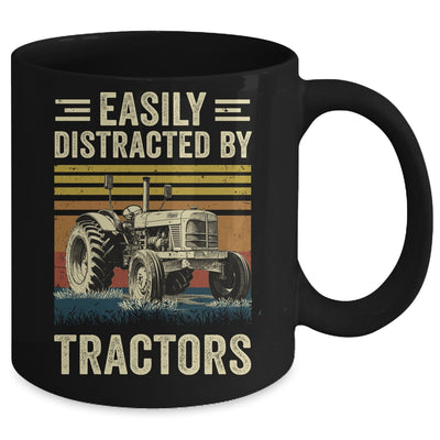 Easily Distracted By Tractor Art Men Farming Farmer Truck Mug | teecentury