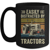Easily Distracted By Tractor Art Men Farming Farmer Truck Mug | teecentury