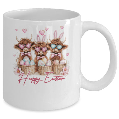Easter Highland Cow Cute Cow Easter Retro Happy Easter Mug | teecentury