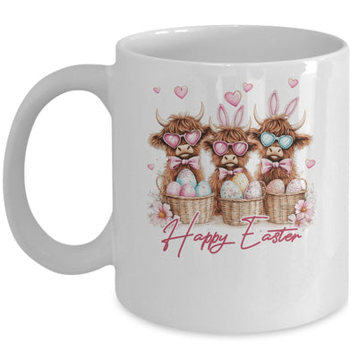 Easter Highland Cow Cute Cow Easter Retro Happy Easter Mug | teecentury