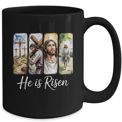 Easter Jesus He Is Risen 4 Scenes Christian Men Women Mug | teecentury