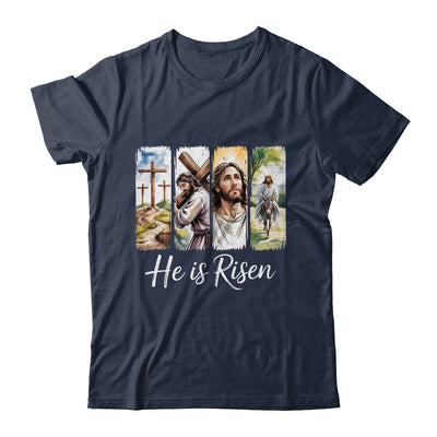 Easter Jesus He Is Risen 4 Scenes Christian Men Women Shirt & Hoodie | teecentury
