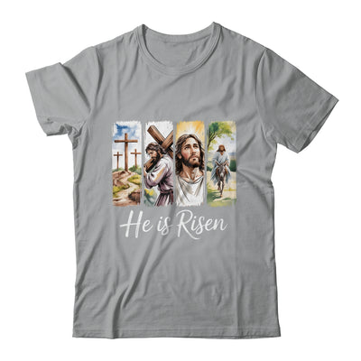 Easter Jesus He Is Risen 4 Scenes Christian Men Women Shirt & Hoodie | teecentury