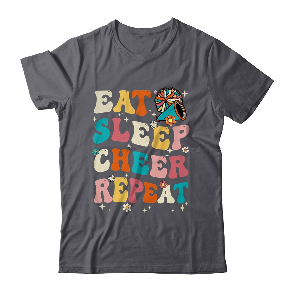 Eat Sleep Cheer Repeat Cheerleader Cheerleading Women Girls Shirt & Tank Top | teecentury