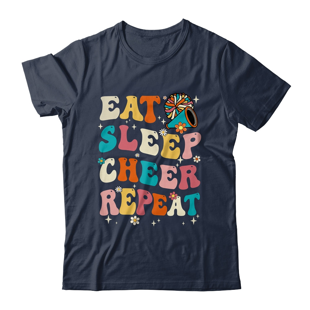 Eat Sleep Cheer Repeat Cheerleader Cheerleading Women Girls Shirt & Tank Top | teecentury