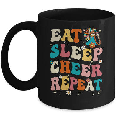 Eat Sleep Cheer Repeat Cheerleader Cheerleading Women Girls Mug | teecentury