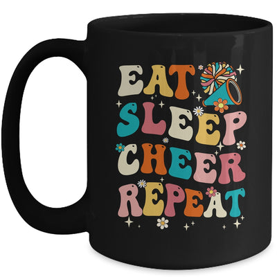 Eat Sleep Cheer Repeat Cheerleader Cheerleading Women Girls Mug | teecentury