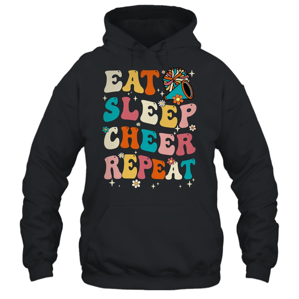 Eat Sleep Cheer Repeat Cheerleader Cheerleading Women Girls Shirt & Tank Top | teecentury