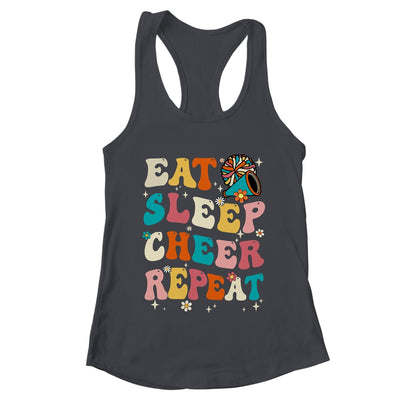 Eat Sleep Cheer Repeat Cheerleader Cheerleading Women Girls Shirt & Tank Top | teecentury