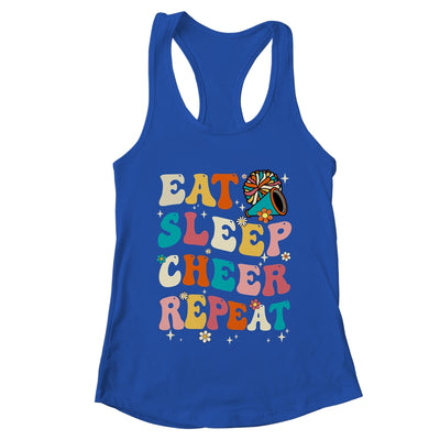 Eat Sleep Cheer Repeat Cheerleader Cheerleading Women Girls Shirt & Tank Top | teecentury
