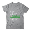 Eat Sleep Cut Grass Landscaping Funny Lawn Mowing Lawn Mower Shirt & Tank Top | teecentury