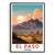 El Paso Texas Travel Poster Vintage Scenic Sunset City Souvenir Wall Art Landscape Print Painting Picture For Home Room Living Room Office Bedroom Decor Unframed | teecentury
