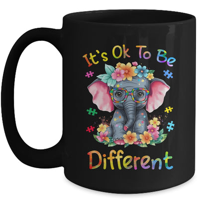 Elephant Autism Awareness It's Ok To Be Different Boys Kids Mug | teecentury