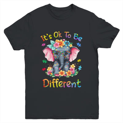 Elephant Autism Awareness It's Ok To Be Different Boys Kids Youth Shirt | teecentury