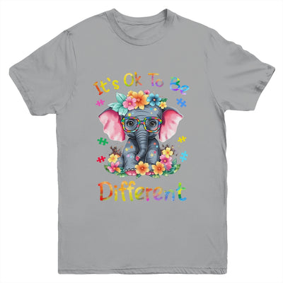 Elephant Autism Awareness It's Ok To Be Different Boys Kids Youth Shirt | teecentury
