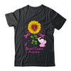 Elephant Pink Ribbon Breast Cancer Awareness Sunflower Shirt & Hoodie | teecentury