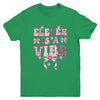 Eleven Is A Vibe Groovy 11th Birthday Girl Coquette Bow Youth Shirt | teecentury