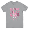 Eleven Is A Vibe Groovy 11th Birthday Girl Coquette Bow Youth Shirt | teecentury